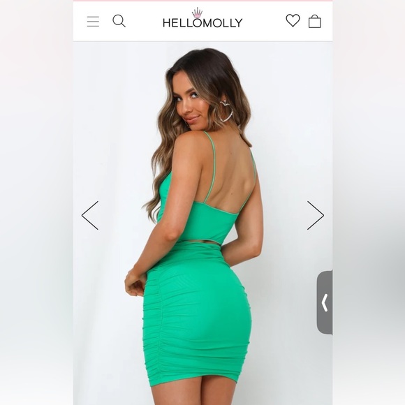 Hello Molly Favorite Things mini dress in green - Picture 9 of 12